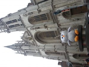 Owly in Antwerpen 4 - Zeit zu beten (er ist sehr gläubig)